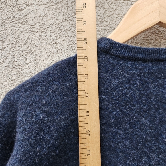 PAUL JOE SISTER Womens Sweater Extra Small Blue Floral Embroidered Knit Wool Vtg - Picture 8 of 9